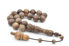 Usta İşi Sistemli Sığırcık Kesim Ceviz Ağacı Efe Maskot Tesbih