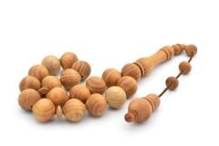USTA İŞİ SİSTEMLİ KÜRE KESİM KOKULU ARDIÇ AĞACI EFE MASKOT TESBİH