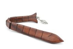 Usta İşi Kahverengi Hindistan Pelesenk Ağacı Balık Tesbih