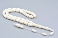 Usta İşi İmamesi Oymalı Kapsül Kesim İri Boy Deve Kemiği Tesbih