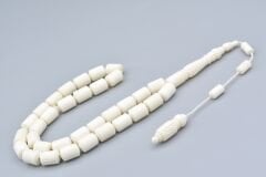 Usta İşi İmamesi Oymalı Kapsül Kesim İri Boy Deve Kemiği Tesbih