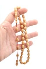 Hakkı Usta İmzalı Beyzi Kesim Beyaz Katalin Tesbih