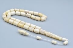 Usta İşi İmamesi Oymalı Kapsül Kesim İri Boy Balina Kemiği Tesbih