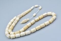 Usta İşi İmamesi Oymalı Kapsül Kesim İri Boy Balina Kemiği Tesbih