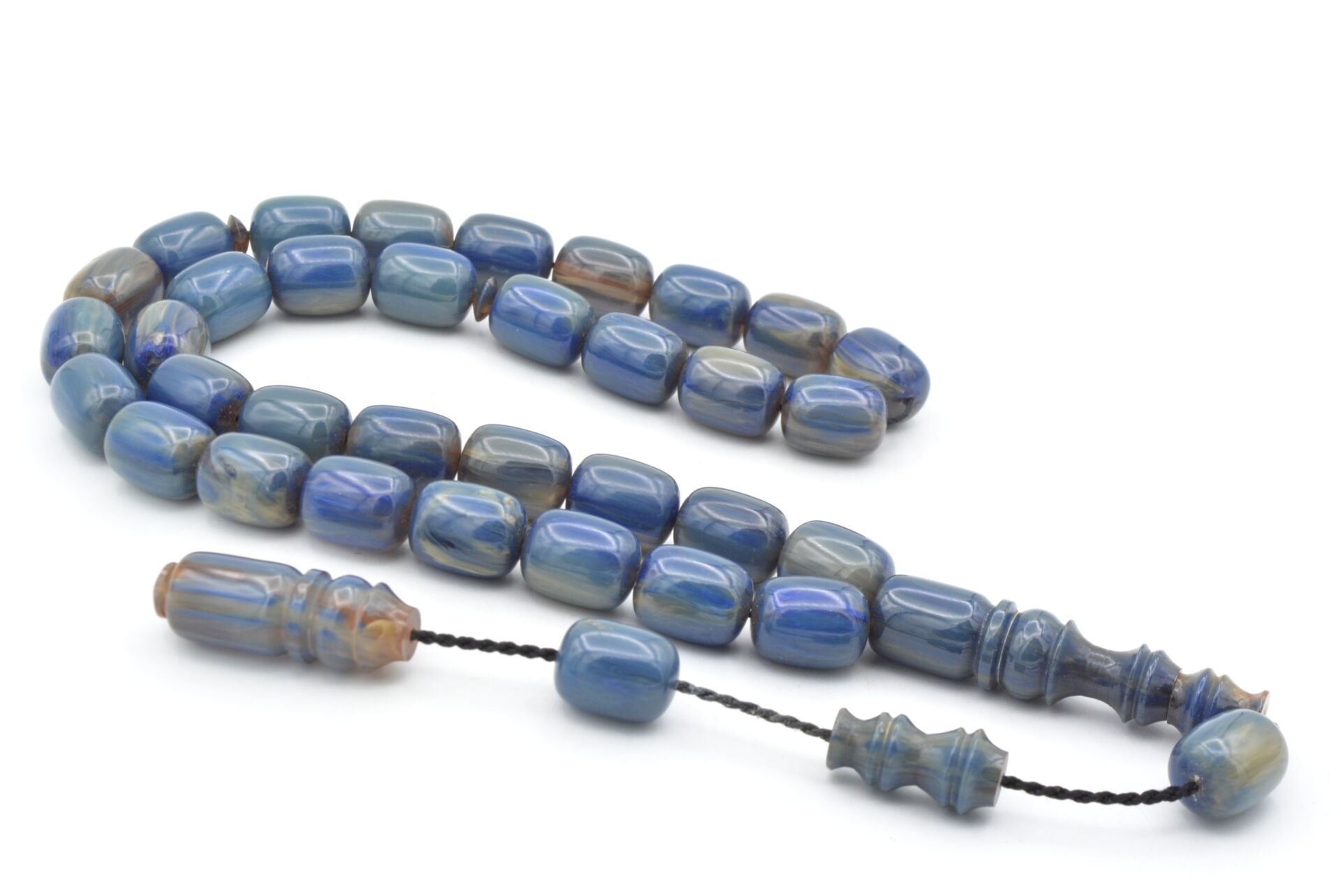 Sistemli Kapsül Kesim Kanayan Bağa Mavi Katalin Tesbih 002