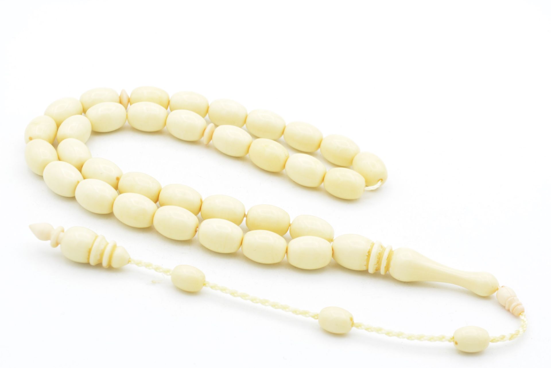 Sistemli Kapsül Kesim Beyaz Toz Pres Kehribar Tesbih