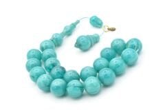 Vefa Usta İmzalı Küre Kesim Mavi Sıkma Kehribar Efe Maskot Tesbih