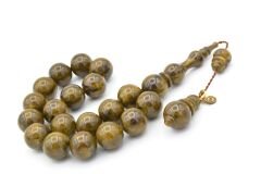 Vefa Usta İmzalı Küre Kesim Yeşil Sıkma Kehribar Efe Maskot Tesbih