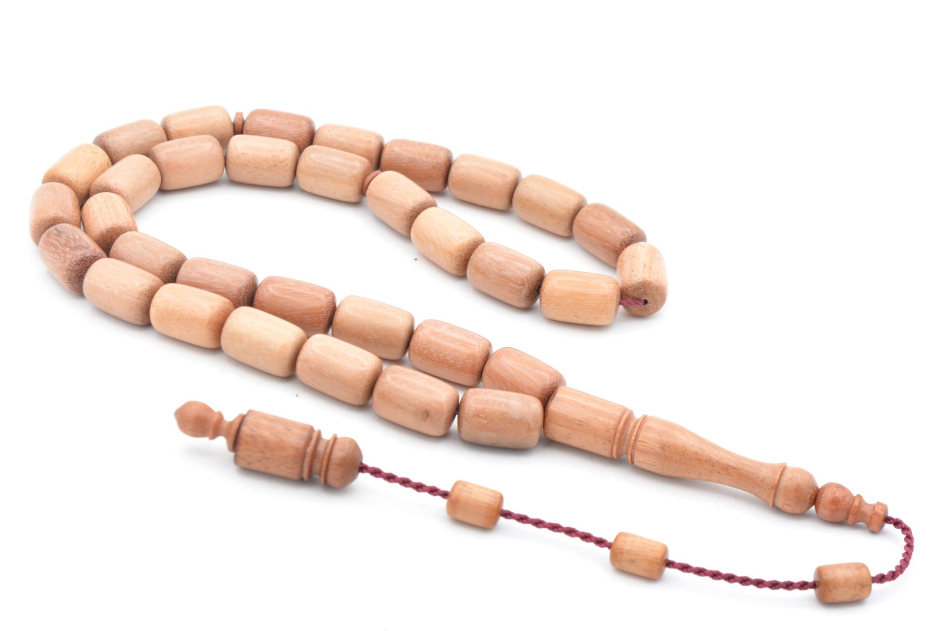 Usta İşi Sistemli Kapsül Kesim Mis Kokulu Gül Ağacı Tesbih