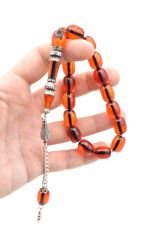 Nakkaş İmameli Kapsül Kesim Turuncu Sıkma Kehribar Efe Maskot Tesbih