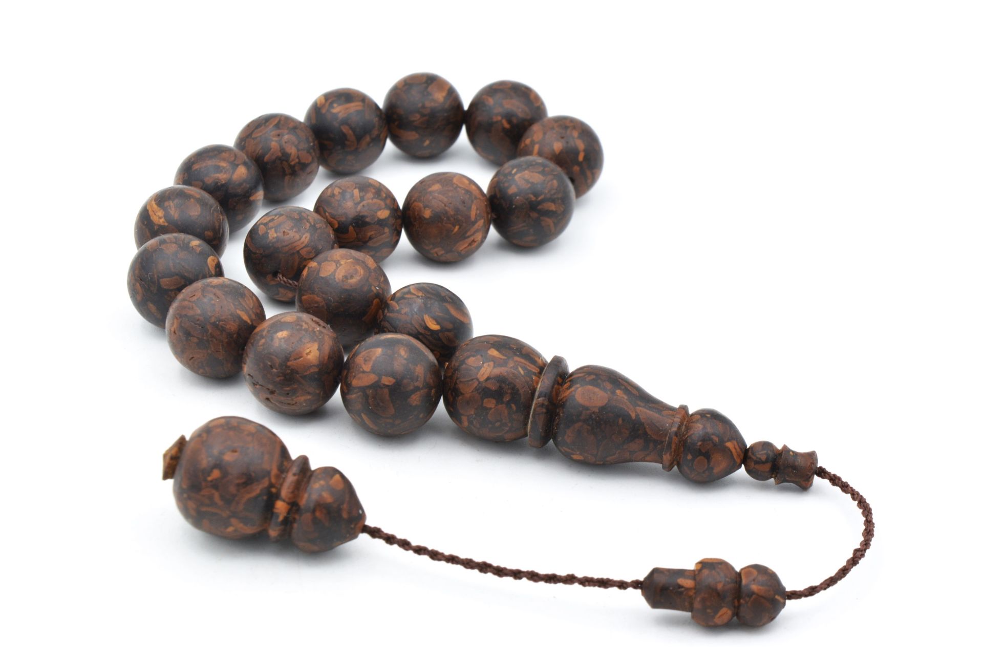 Sistemli Küre Kesim Mis Kokulu Kahve Efe Maskot Tesbih