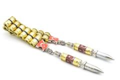 Usta İşi Ay Yıldız Tasarım Mermi Kovanı Zaza Tesbih