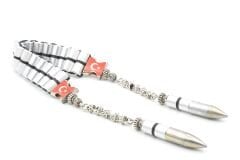 Usta İşi Ay Yıldız Tasarım Zamak Mermi Kovanı Zaza Tesbih