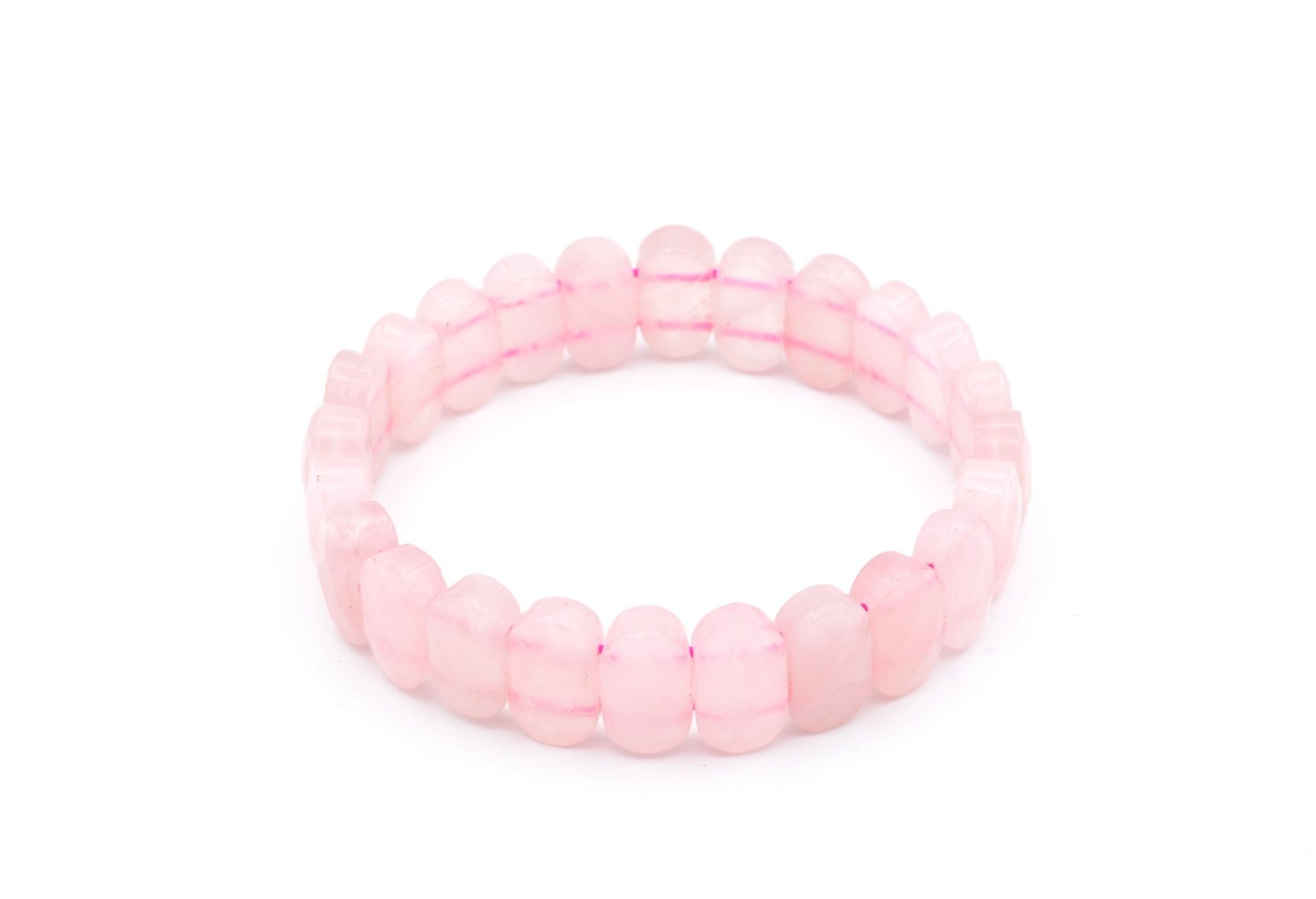 Doğal Pembe Kuvars Bileklik 1.kalite 008