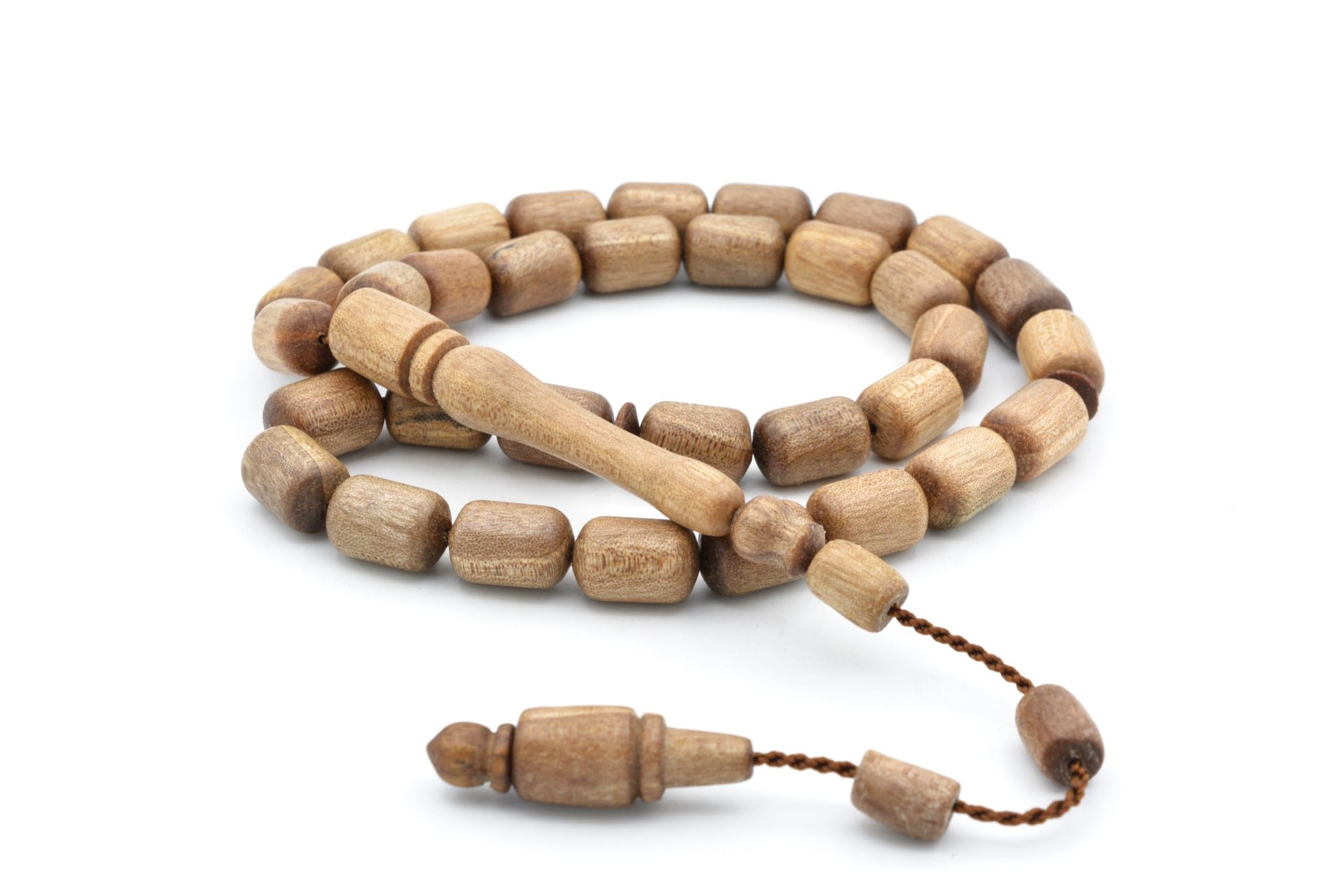 Usta İşi Sistemli Kapsül Kesim Ceviz Ağacı Tesbih İri Boy