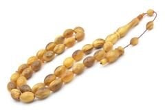 Usta İşi Sistemli İri Boy Arpa Kesim Ceylan Boynuzu Tesbih 013