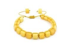 Makrome Model Sertifikalı Hakiki Damla Kehribar Bileklik 003