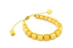 Makrome Model Sertifikalı Hakiki Damla Kehribar Bileklik 003