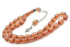 Gümüş Kaplamalı Kapsül Kesim Açık Mor Katalin Tesbih