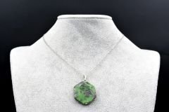 HAKİKİ DOĞAL ANYOLİT KOLYE UCU (RUBY ZOİSİT) DOĞAL TAŞ 002