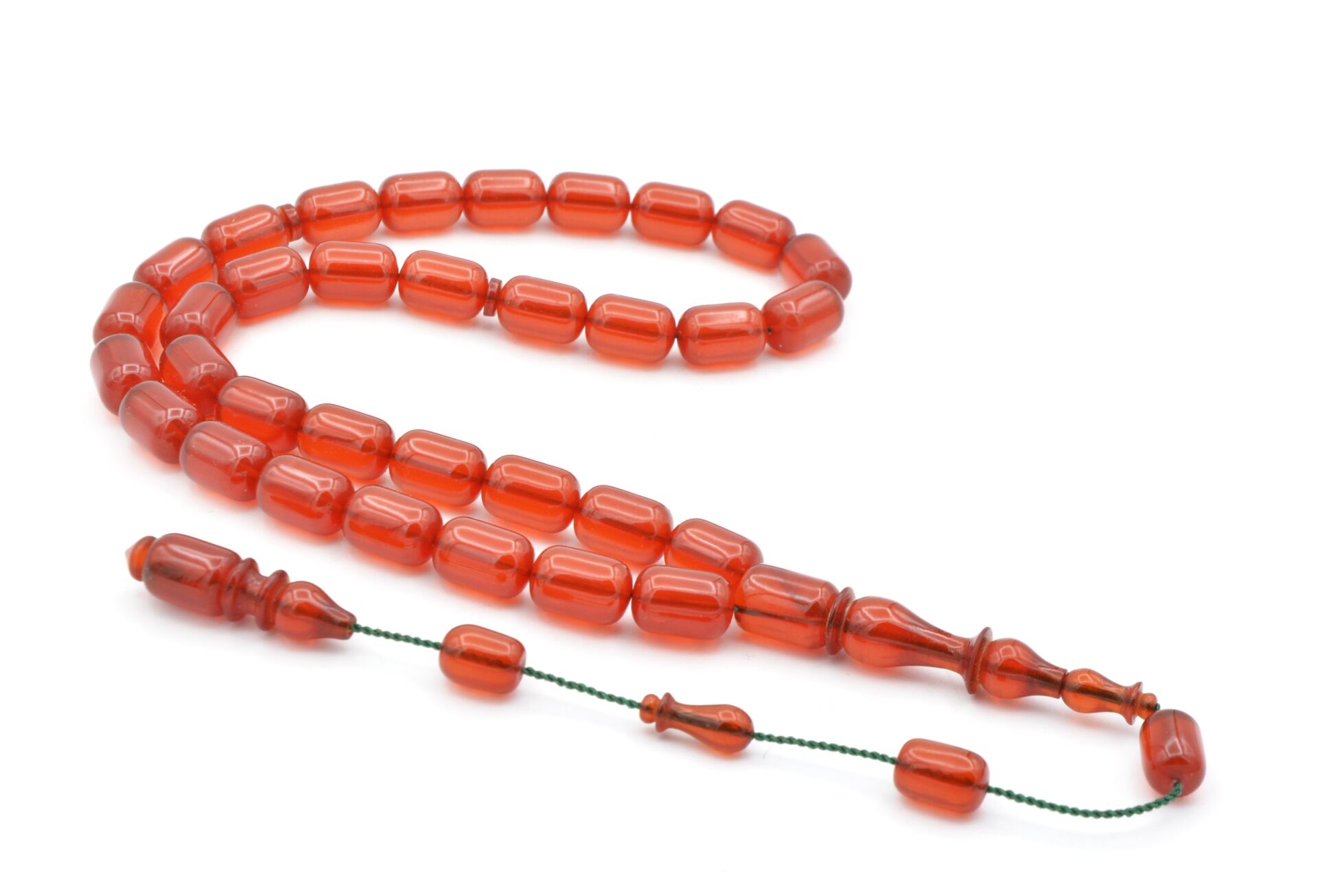 Ebu Şems Usta İşi Kapsül Kesim Yemen Zar Kehribar Tesbih