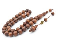 Usta İşi İmzalı Küre Kesim İri Boy Yılan Ağacı Tesbih