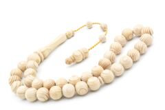 Usta İşi Sistemli Küre Kesim Kokulu Sedir Ağacı Tesbih