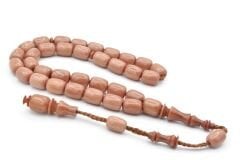 Hakkı Usta Yapımı Sistemli Kapsül Kesim Bej Katalin Tesbih