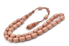 Hakkı Usta Yapımı Sistemli Kapsül Kesim Bej Katalin Tesbih