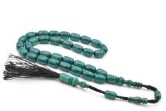 Hakkı Usta Yapımı Sistemli Kapsül Kesim Turkuaz Katalin Tesbih