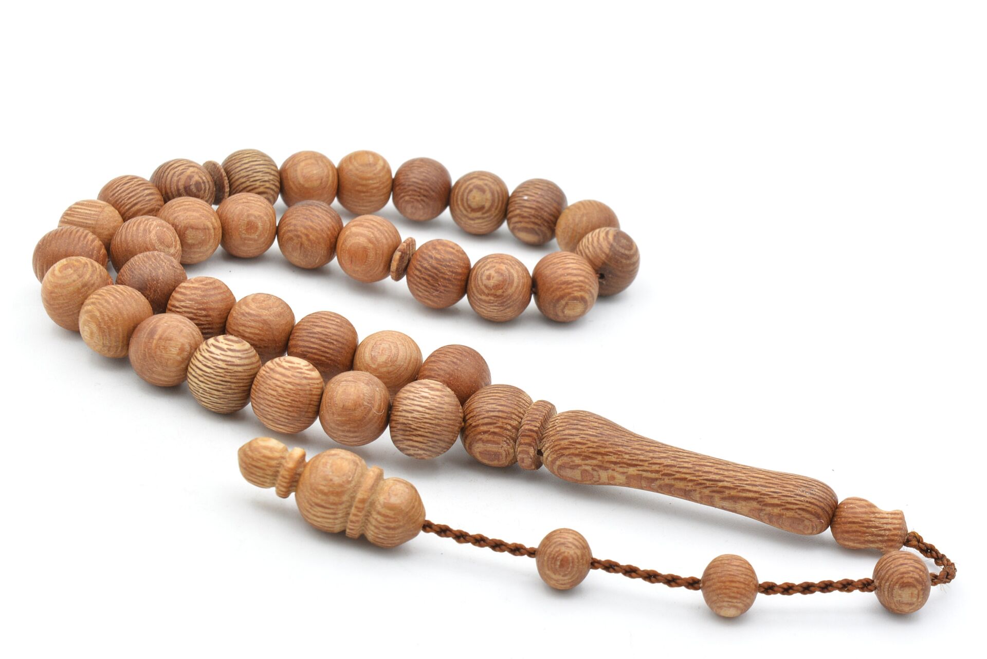 Usta İşi Sistemli Küre Kesim Çınar Ağacı Tesbih