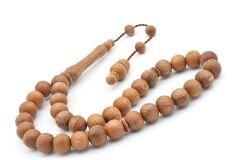 Usta İşi Sistemli Küre Kesim Çınar Ağacı Tesbih