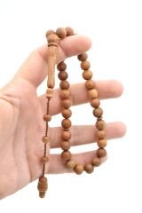 Usta İşi Sistemli Küre Kesim Çınar Ağacı Tesbih