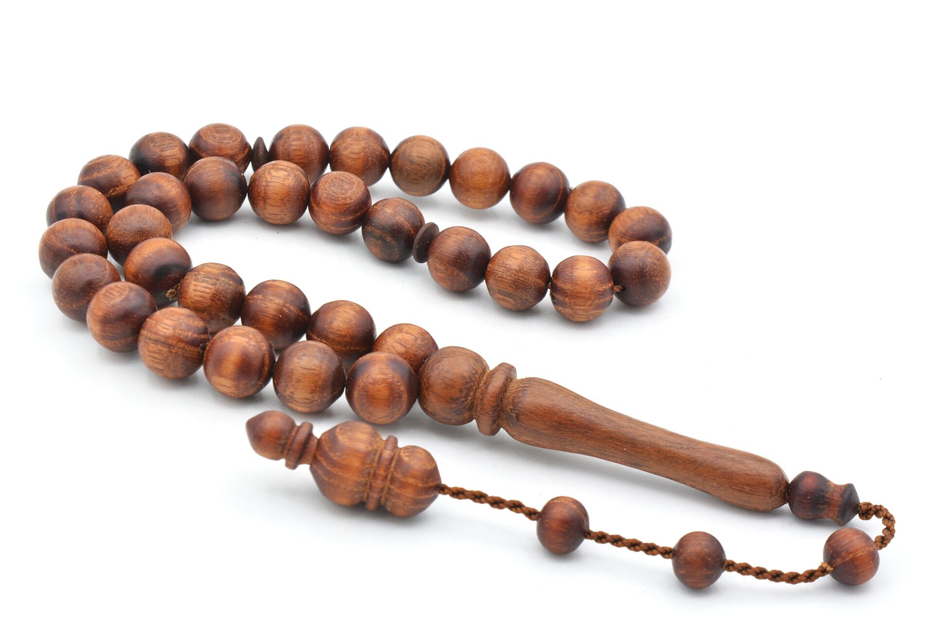 Usta İşi Sistemli Küre Kesim Akasya Ağacı Tesbih