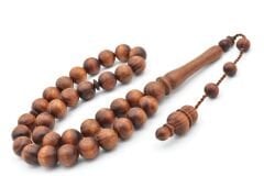 Usta İşi Sistemli Küre Kesim Akasya Ağacı Tesbih