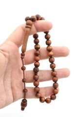 Usta İşi Sistemli Küre Kesim Akasya Ağacı Tesbih