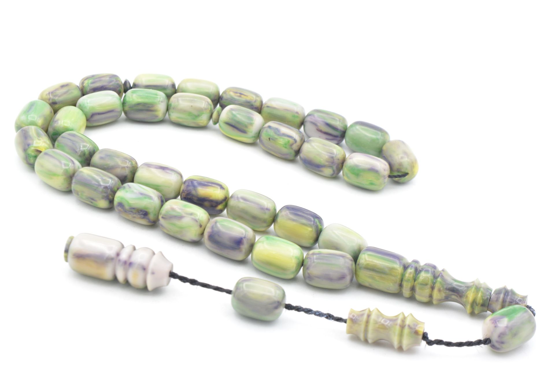 Sistemli Kapsül Kesim Kanayan Bağa Mor Yeşil Katalin Tesbih