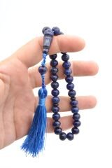 Zeyn Usta İşi Küre Model Lacivert Katalin Tesbih 014