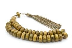 Zeyn Usta İşi Basık Model Yeşil Katalin Tesbih 011