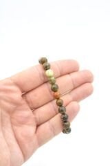 Hakiki Doğal Yeşil Opal Taşı Bileklik 8 Mm