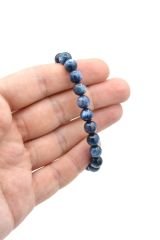 Hakiki Doğal A Kalite Kyanit Taşı Bileklik 8.5 Mm