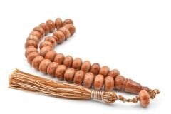 Zeyn Usta İşi Basık Model Koyu Turuncu Katalin Tesbih 008