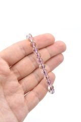Hakiki Doğal A Kalite Ametrin Taşı Bileklik 7.5 Mm
