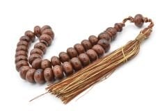 Zeyn Usta İşi Basık Model Kahverengi Katalin Tesbih 006