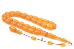 Hakan Turan İmzalı Kapsül Kesim Açık Turuncu Sıkma Kehribar Tesbih