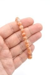 Hakiki Doğal A Kalite Güneş Taşı Bileklik 8 Mm