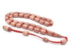 Cüneyd Hasan Yapımı Çift Çekim Kapsül Kesim Eskitme Bej Katalin Tesbih