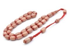 Cüneyd Hasan Yapımı Çift Çekim Kapsül Kesim Eskitme Bej Katalin Tesbih