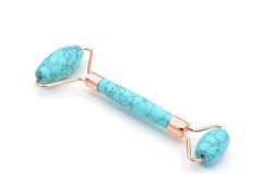 Doğal Çift Taraflı Turkuaz Taşı Masaj Aleti Roller - Rose