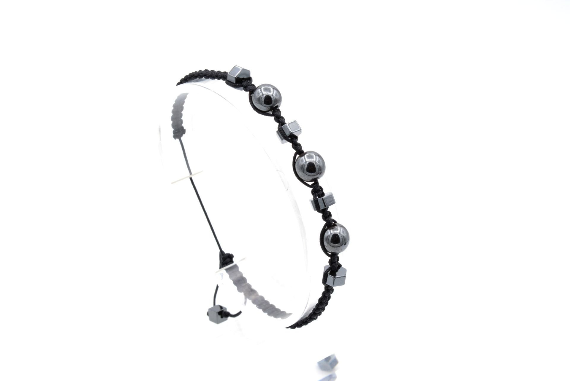 HAKİKİ MAKROME MODEL DOĞAL HEMATİT TAŞI BİLEKLİK 1. KALİTE 005